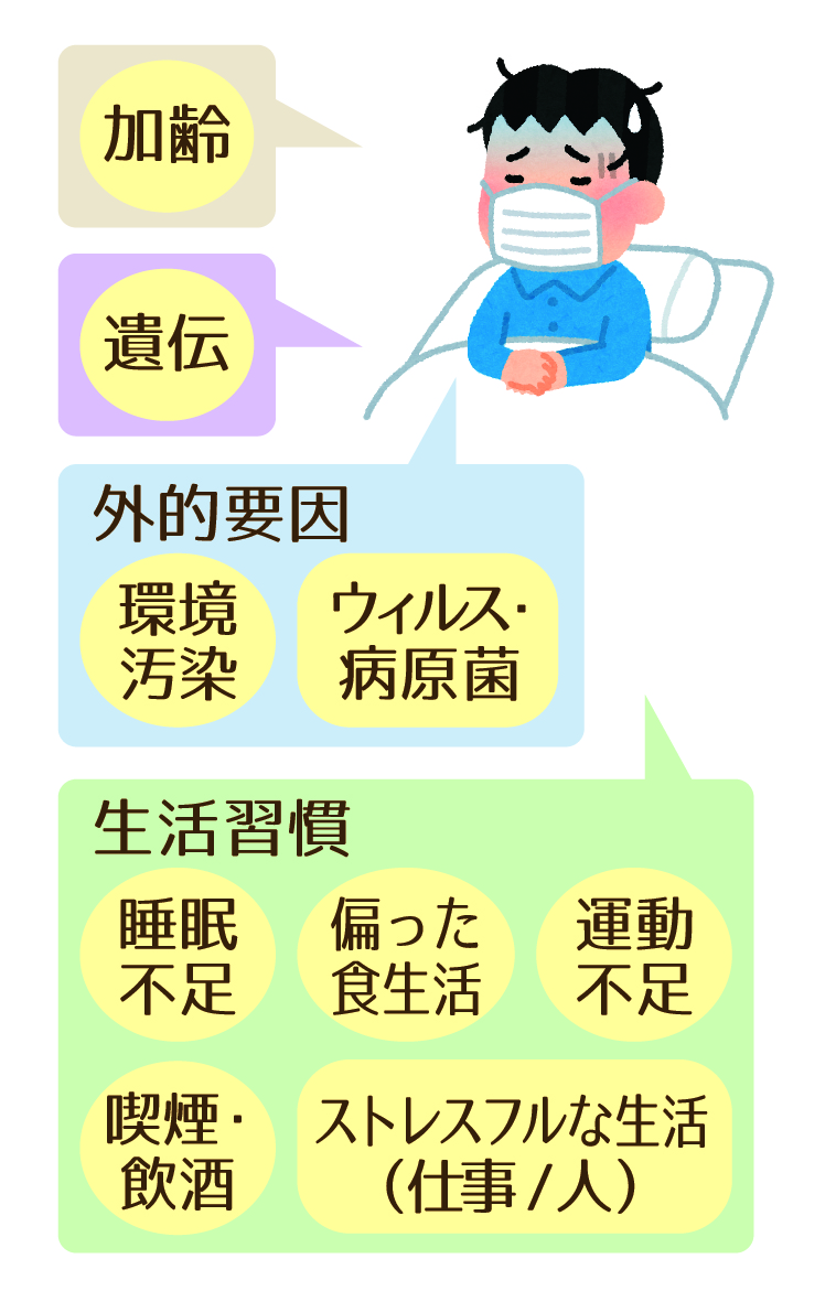 免疫力低下の要因